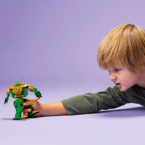 LEGO NINJAGO Lloyd’s Ninja Mech Battle Action Figure Toy 71757 for Kids, Boys and Girls Ages 4 Plus with Snake Figure and Minifigure, Gifts for Preschoolers