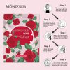 [MOND'SUB]Sheet Face Mask For All Skin Types-Fruits Facial Mask Sheet-Deep Moisturizing&Nourishing&Hydrating-Natural&Organic Collagen Essence Skin Care (Rose Hydrating & Brightening)