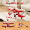 Mould King Mini Vintage Biplane Building Sets, Mini Biplane Building Blocks, Toy Airplane Building Kit, Micro Aircraft Building Toys for Age 8+(300PCS)