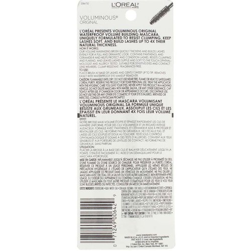 L'Oreal Voluminous Waterproof Mascara Waterproof Black Brown #365