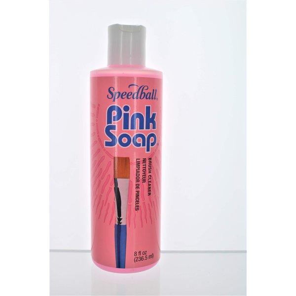Speedball Pink Soap Brush Cleaner 8 fl oz