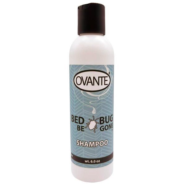 OVANTE BedBug Be Gone Scalp and Hair Treatment Shampoo for Humans with Flaky, Dry, Itchy Scalp - Reduces Scalp Itching, Redness, Irritation 6 oz