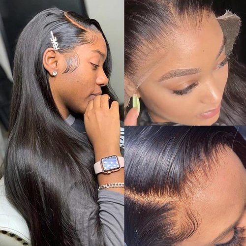 Venice Hair 13x4 SKINLIKE Real HD Lace Closure Wigs 180% Density Lace Front Wig 0.10mm Ultra-thin Swiss Lace Frontal Pre-plucked Bleached Knots With Baby Hair Straight Human Hair Wigs
