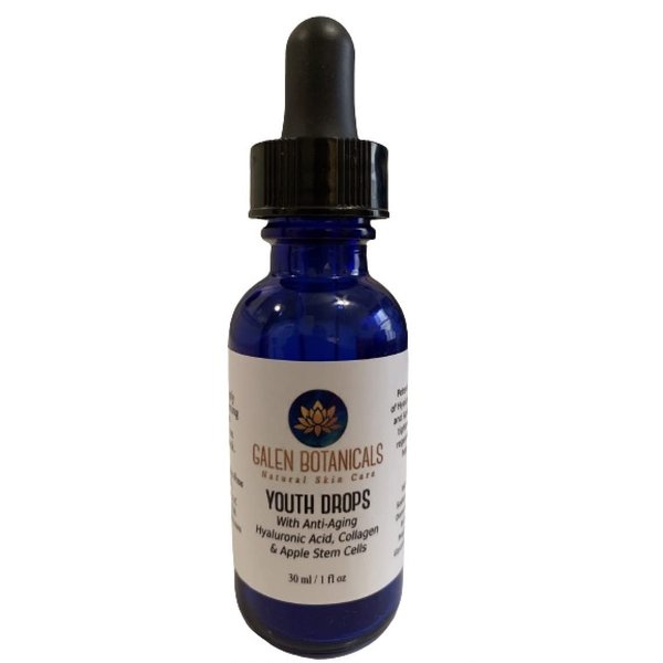 Youth Drops Anti-Aging Face Serum - With Proven Collagen, Apple Stem Cells, Hyaluronic Acid - Reduces Wrinkles & Fine Lines - Doctor Formulated, Tested & Handmade