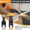 EXKRAEFT 30 PCS Oscillating Tool Blade, Universal Titanium Multi Tool Blades for Metal Nails Wood Plastic and Hard Material, Oscillating Saw Blades Fit Dewalt Milwaukee Ryobi Rockwell Fein
