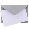 Mini Envelopes Silver 4" x 2.75" Gift Card Envelopes. Easy-Seal Business Card/Gift Card Envelopes (140 Pack with Cards)