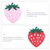 Abaodam 2 Sets Strawberry Banner Garland Felt Fabric Berry Banner Pennant Buntings for Baby Shower Strawberry Birthday Party Decorations Hawaiian Decor