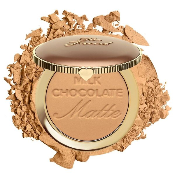 Too Faced Chocolate Soleil Matte Bronzer | Long Lasting + Cruelty Free, 0.28 Ounce, Milk Chocolate