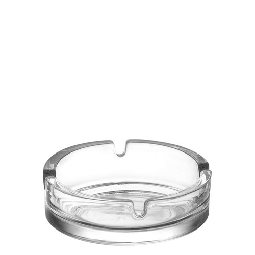 Ashtray Glass Set of 2 Round Cigar Cigarette Table top Ash Tray Indoor Outdoor Home Decor KYF72