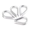 Mtsooning 10PCS Wire Thimble Rigging, M5 Stainless Steel Rope Thimble for 3/16 Inches Diameter Wire Cable