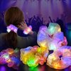 MUYANN Light Up Scrunchies - LED Scrunchy for Women & Girls - Neon, Glow in the Dark Hair Accessories - Hair Ties & Bands -Girl Gifts - Halloween Party Favors & Supplies