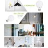 hansang G25 LED Globe Light Bulbs, 60W Equivalent, 5000K Daylight Bathroom, E26 Base, Eye-Friendly Vanity Round, Perfect for Vanity Makeup Mirror, 120V CRI85+ Non-Dimmable 4Pack