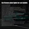 Augeny 2 PCS Full LED License Plate Light Tag Lamp, 6000K White Car Plate Light Replacement Assembly Compatible with Escalade Avalanche Silverado Suburban Tahoe Sierra Yukon