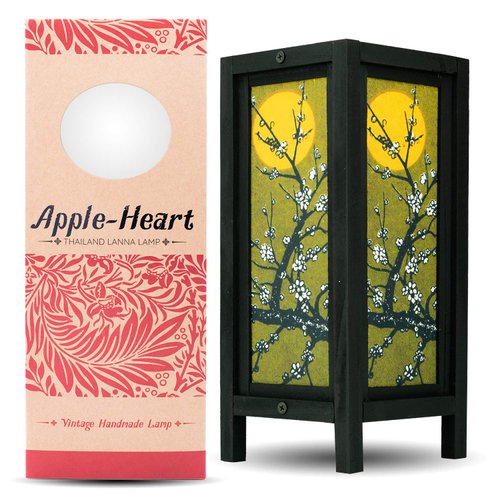 Moon Sakura Table Lamp Lighting Shades Floor Desk Outdoor Touch Room Bedroom Modern Vintage Handmade Asian Oriental Wood Bedside Gift Art Home Garden Christmas I3M