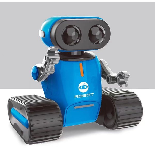 UFLYTOO LA Robot Toys for Boys Girls, 2 PCS Rechargeable Remote Control Robots with Lighting, Removable Batteries, Flexible Head & Arms, LED Eyes, Dance Moves, RC Robot Toys Gifts for Kids