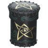 Q-Workshop Call of Cthulhu Black & Green-Golden Leather Dice Cup