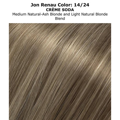 Easihair Breathless Ponytail Color 14/24 Crème SodaMid Length 8" - 10.5" Long Hairpiece Reversible Claw Clip On Attachment Synthetic Straight Hair Layered Pony Bundle Maxwigs Booklet