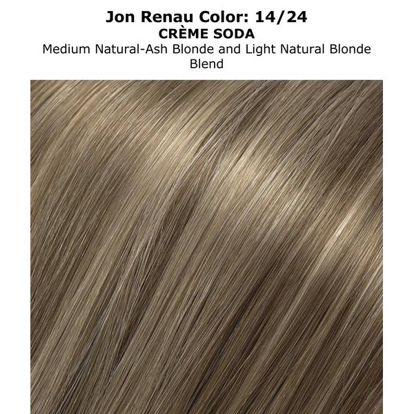 Easihair Breathless Ponytail Color 14/24 Crème SodaMid Length 8" - 10.5" Long Hairpiece Reversible Claw Clip On Attachment Synthetic Straight Hair Layered Pony Bundle Maxwigs Booklet