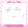 Generic White Cute Headband for Girls Sequin Bow Glitter Headbands Bunny Pom-pom Hairband Rhinestone Hair Princess Party Favors Women