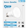 Sunco Lighting 4 Pack BR20 LED Bulbs Indoor Flood Light R20 Dimmable 5000K Daylight 50W Equivalent to 7W E26 Medium Base, Recessed Can Lights, Home Ceiling Lights Super Bright, UL & Energy Star