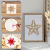 PATIKIL Starfish Stencils, 8 Pcs Beach Ocean Stencils Reusable Plastic for Painting on Wall, Wood, Fabric
