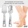 Pop Sonic Nano Glass Foot File (1 Unit) | Foot Callous Removal for Smooth, Soft Feet | Foot Scraper for Dead Skin Remover | Perfect Pedicure Tools at Home or Salon Use (Marble)