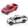 KiNSMART 2022 Ford F-150 Raptor Police & FIre Edition 2Set 5" 1:46 Scale Die Cast Metal Model Toy Trucks