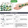8 Sheets (97 PCS) Tractor Themed Birthday Party Supplies Favors Decorations Decor Temporary Tattoos Stickers For Kids Gifts Classroom School Prizes Rewards