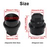 FZJDSD 24 pcs Black Wheel Lug Nut Covers Caps Compatible with Chevy Gmc 1500 2500 Full Size Truck Thread, Size M27-2.0, Hexagon Thread Size 27mm, Inner Thread Size 22mm, Height 40MM Replace 15646250