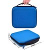 Case Compatible with Glocusent/for Vekkia/for LITOM/for LEDGLE/for TAKKUI/for TSINGREE LED Neck Reading Light Book Light for Reading in Bed. Storage Carrying Holder for USB Cable (Box Only) -Blue