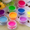Duufin 36 Colors Pigment Nail Powder Colorful Luminous Pigment Powder Iridescent Pearlescent Powder Pigment for Nail Art, Body and Crafts