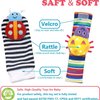 Baby Wrist and Foot Rattles Set – 3 Month Old Baby Must Haves Newborn Baby Toys with Rattle Socks for Babies 0-6 Months, Gift for Newborn, medias para Bebe Baby Shower Gift Set
