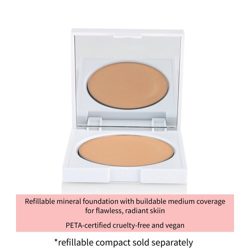 CLOVE + HALLOW Pressed Mineral Foundation - Natural Cruelty Free Vegan Foundation Makeup Powder - 14