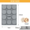 2PCS 12Cavity Cylinder Silicone Mold/Round Soap Molds Handmade Shower Steamer Molds for Bath Bombs,Shower Tablets, Lotion Bars,Beeswax,Candles