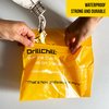 DrillChill Drilling Dust Catcher Bags - 30PCS Disposable Yellow Dust Collector Bags for Drywall, Brick, Concrete Wall Drilling, Self-Adhesive, PRO and DIY Use, Trash Bags, Keeps Floors Clean