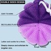 PPHAO - Back Scrubber for Shower - Loofah Sponge - 100g(XXL) - Back Scrubber for Shower for Men and Women - Exfoliating Back Scrubber - 2 Pack