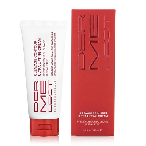 Dermelect Cleavage Contour Ultra Lifting Cream for Décolleté Anti Aging Cream with Squalene Jojoba Avocado Oil CoQ10 Hydrating Smoothing for Wrinkles Crepey Skin Sagging Bust Loss of Elasticity 4 oz
