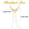 Jeairts Butterfly Hair Clip Gold Pearl Claw Clips Tassel Headpiece Stylish Hair Accessories for Women