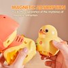 Meiweichuang Baby Music Toy Duck Baby Belly Time Toy 3-6 0-6 6-12 Months Newborn Development Crawling Toy Glowing Walking Singing Toy 1-2 3-4 Years Old Boys and Girls Gifts (Yellow)