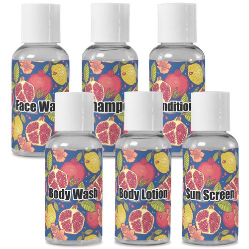 YouCustomizeIt Personalized Pomegranates & Lemons Travel Bottles