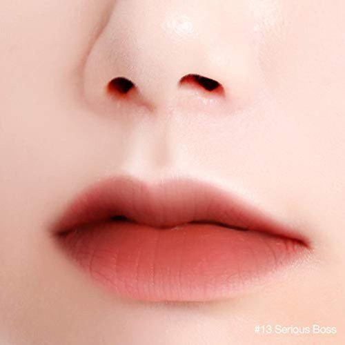 BBIA Last Velvet Lip Tint - Soft & Creamy Matte Finish Lip Stain, Blur Effect with Velvety Texture, Long-Lasting, High Pigment, Lightweight, Non-Drying, Korean Lip Makeup (13 SERIOUS BOSS)