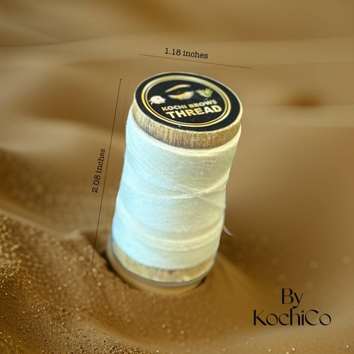 Kochi Co Eyebrow Threading Thread | Organic Cotton Thread for Precise Eyebrow Shaping | Ideal for Salon and Home Use | Thread for Perfect Eyebrow Sculpting (Pack of 1)
