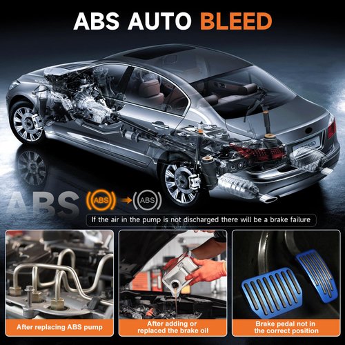 FOXWELL NT630 Plus OBD2 Scanner with ABS Auto Bleed ABS SRS/Airbag OBD2 Car Diagnostic Tool Full ABS/SRS Function, ABS Code Reader with SAS/Oil/EPB/Airbag Light Reset Bidirectional Scan Tool