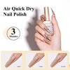 Bevimee Holographic Nail Polish 12ML Air Dry Fast Iridescent Shimmer Glitter Nail Polish Chameleon Champagne Holo Laser Pearl Nail Polish Nail Art-No Require Cured 1PC