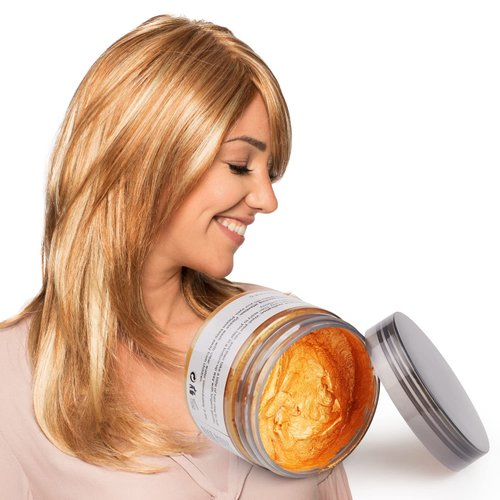 CHELIZIHI Hair Color Wax, Instant Gold Hair Wax 4.23 oz, Unisex Natural Hairstyle Pomade Cream, Temporary Hair Color for for Party, Cosplay, Halloween
