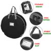 Primode Christmas Wreath Storage Bag 24",2 Pack Artificial Wreath Container,Garland Holiday Xmas Wreaths Holder,Sturdy Handles,Inner Straps,Card Slot Dual Zipper Strong Oxford (24 Inch, Black)