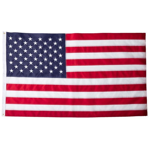 100 % MADE IN THE USA SEASONAL DESIGNS American American US Nylon Replacement Flag, 3 by 5-Feet
