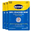 Dr. Scholl's Dry, Cracked Skin, Ultra Hydrating Foot Mask, 3 Pairs Moisturizing Socks: Intensely Moisturizes Repairs and Softens Rough Dry Skin with Urea & Essential Oils for Dry Cracked Feet