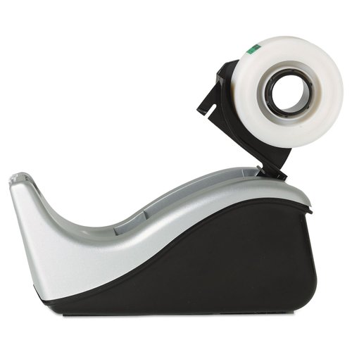 Scotch Desktop Tape Dispenser, Silvertech Two-Tone (C60-ST)