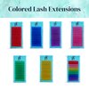 Violet Lash Extension Volume Eyelashes Extensions 0.05 C 8-15mm Lash Tray Individual lash Extensions Classic Lash Extensions Soft Matte Black Single Lashes for Professional Salon Use
